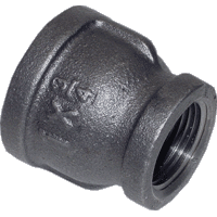 DIY Retro Fittings Furniture KRQ 4-Piece Black malleable cast Iron Pipe Fittings Decorative Pipe Fittings Industrial Cross Pipe Fittings 1/2 inch