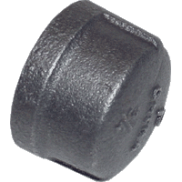 Malleable Black Iron Pipe Fittings - Caps