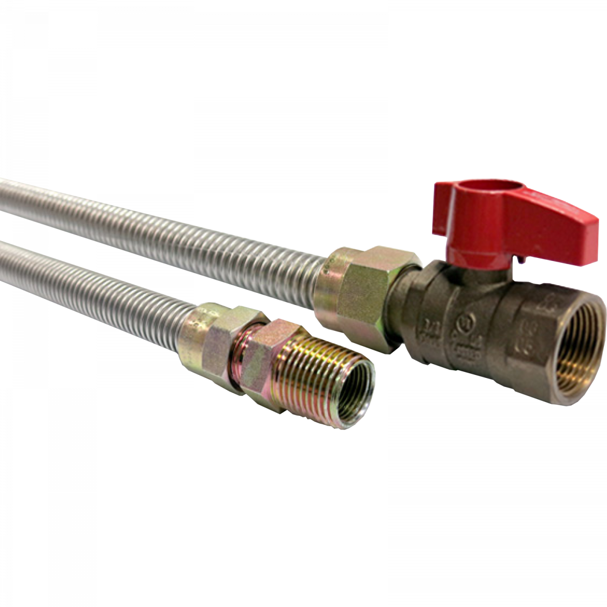 1 2 OD Stainless Steel Gas Connectors W Ball Valve Bramec